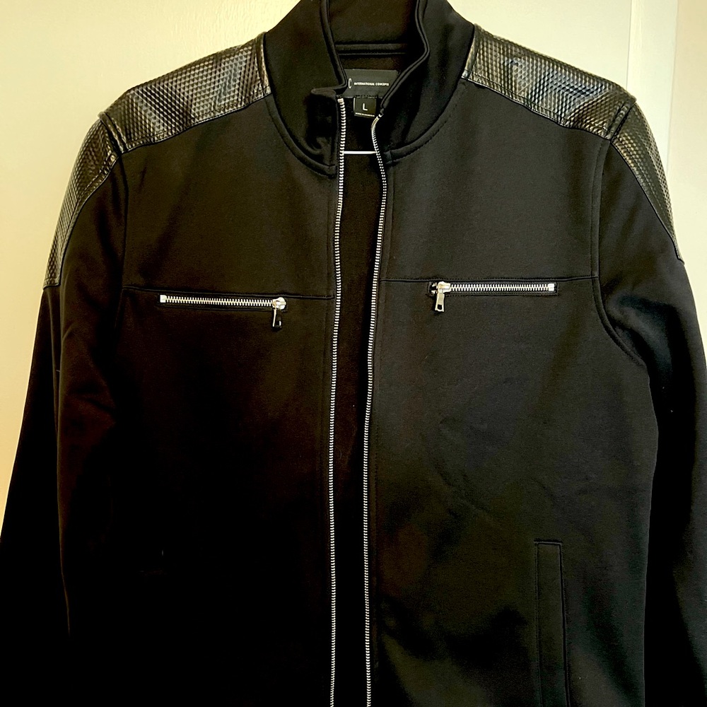 INC black track jacket
